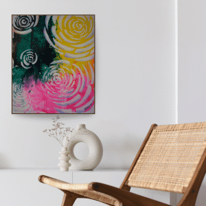 vibrant roses mockup